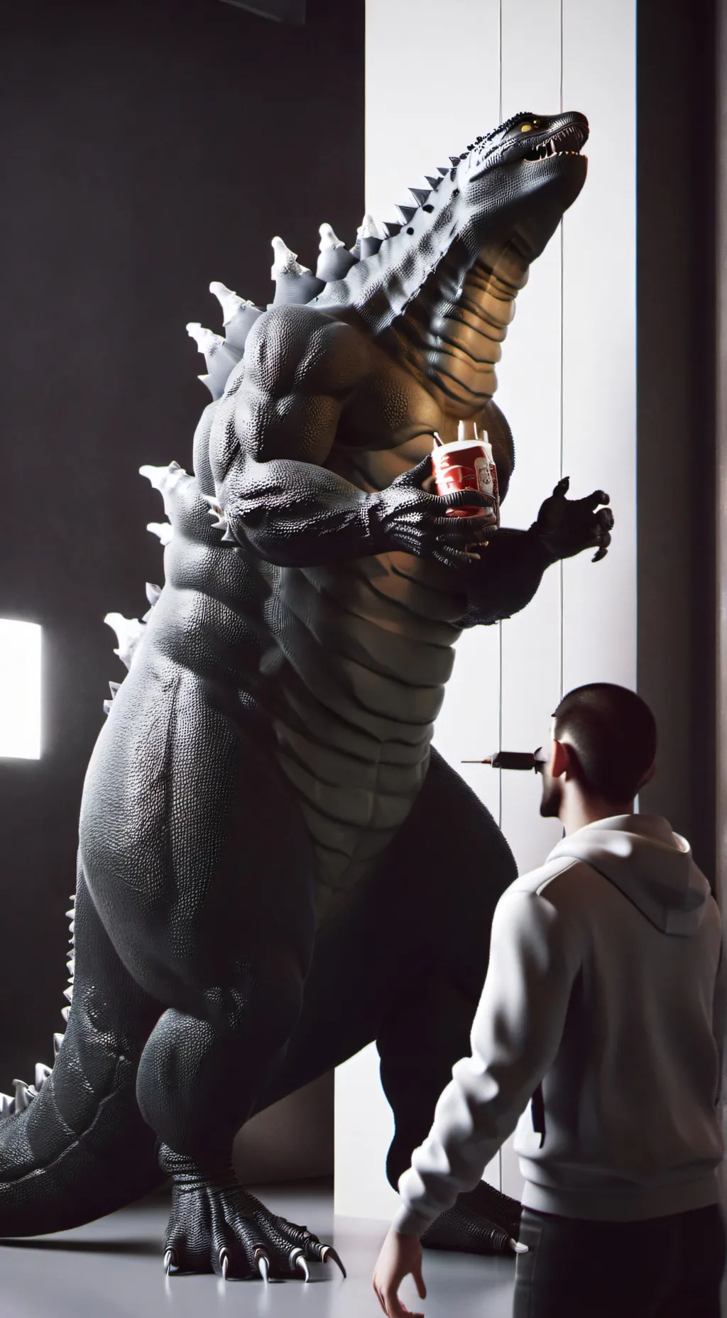 ai character: Coffee goji background