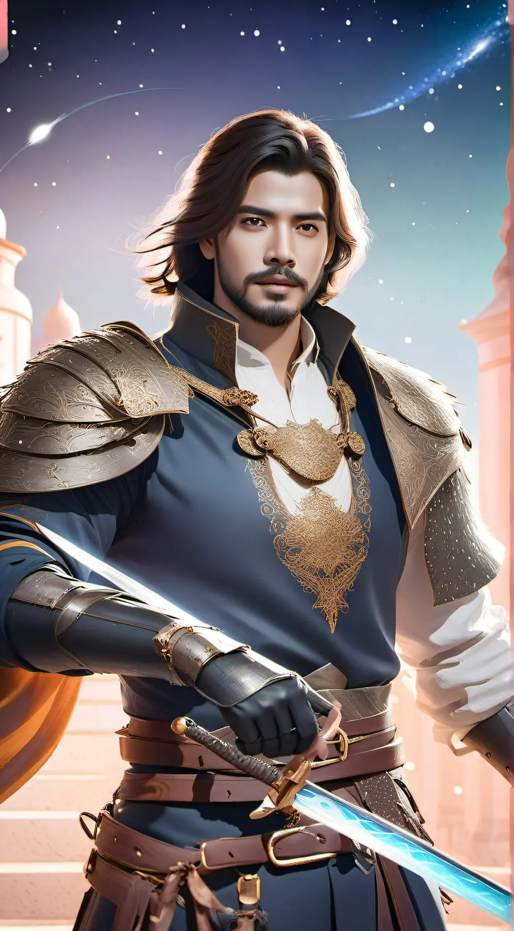 ai character:  გიორგი background