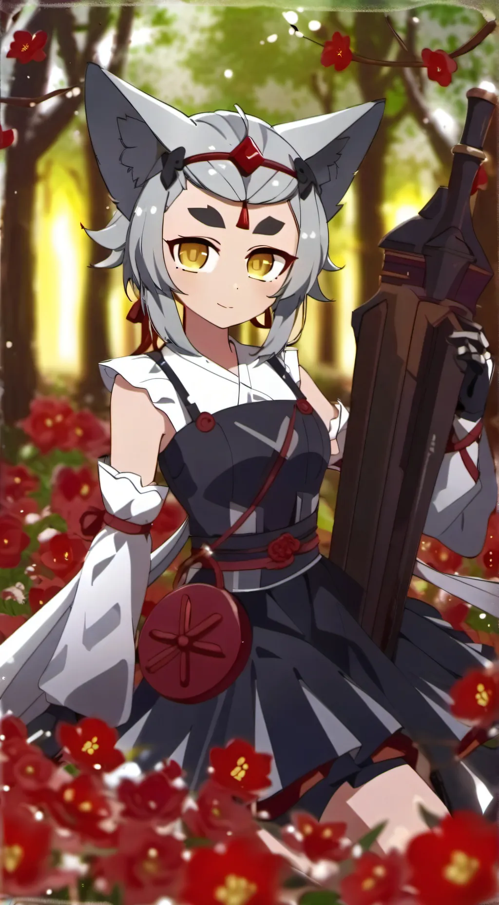 ai character: gray background