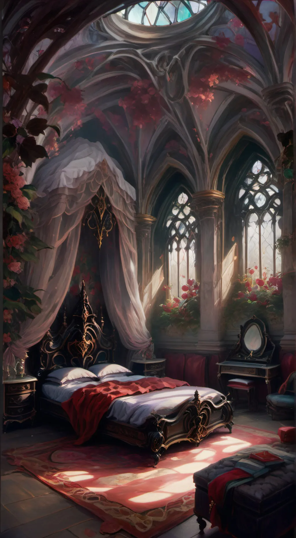 ai character: Forsaken sleepover background