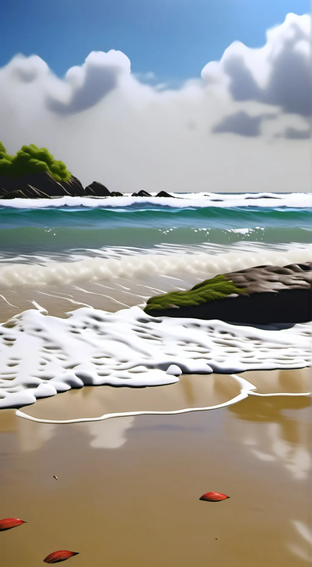 ai character: mha beach background