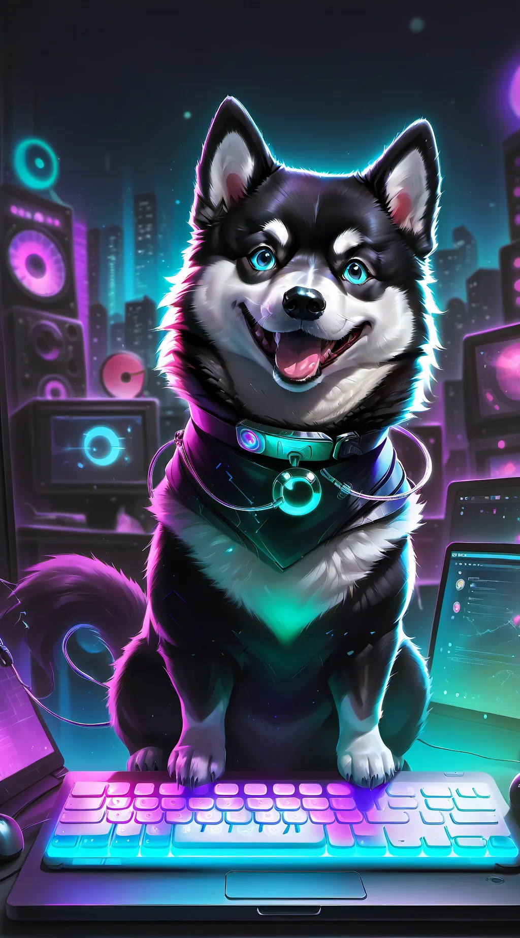 ai character: Byte background