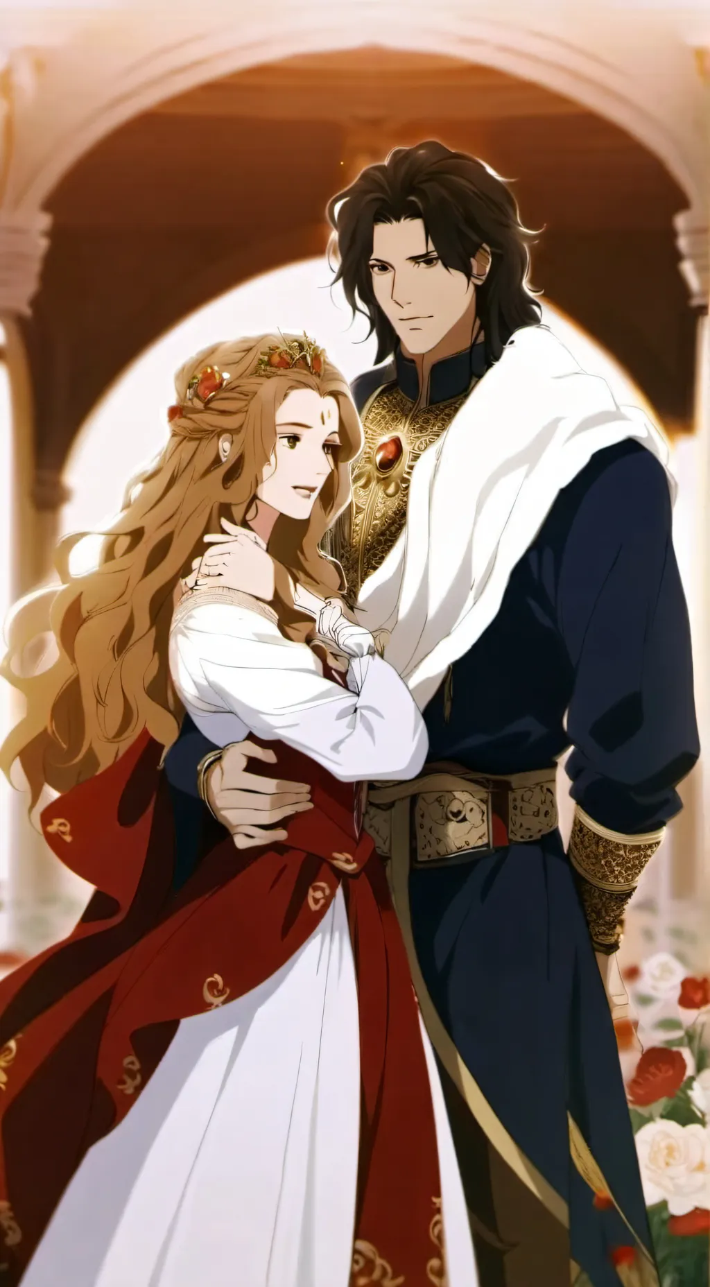 ai character: The king and queen background