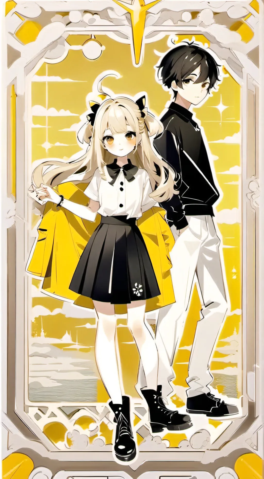 ai character: GIRL VS BOYS background