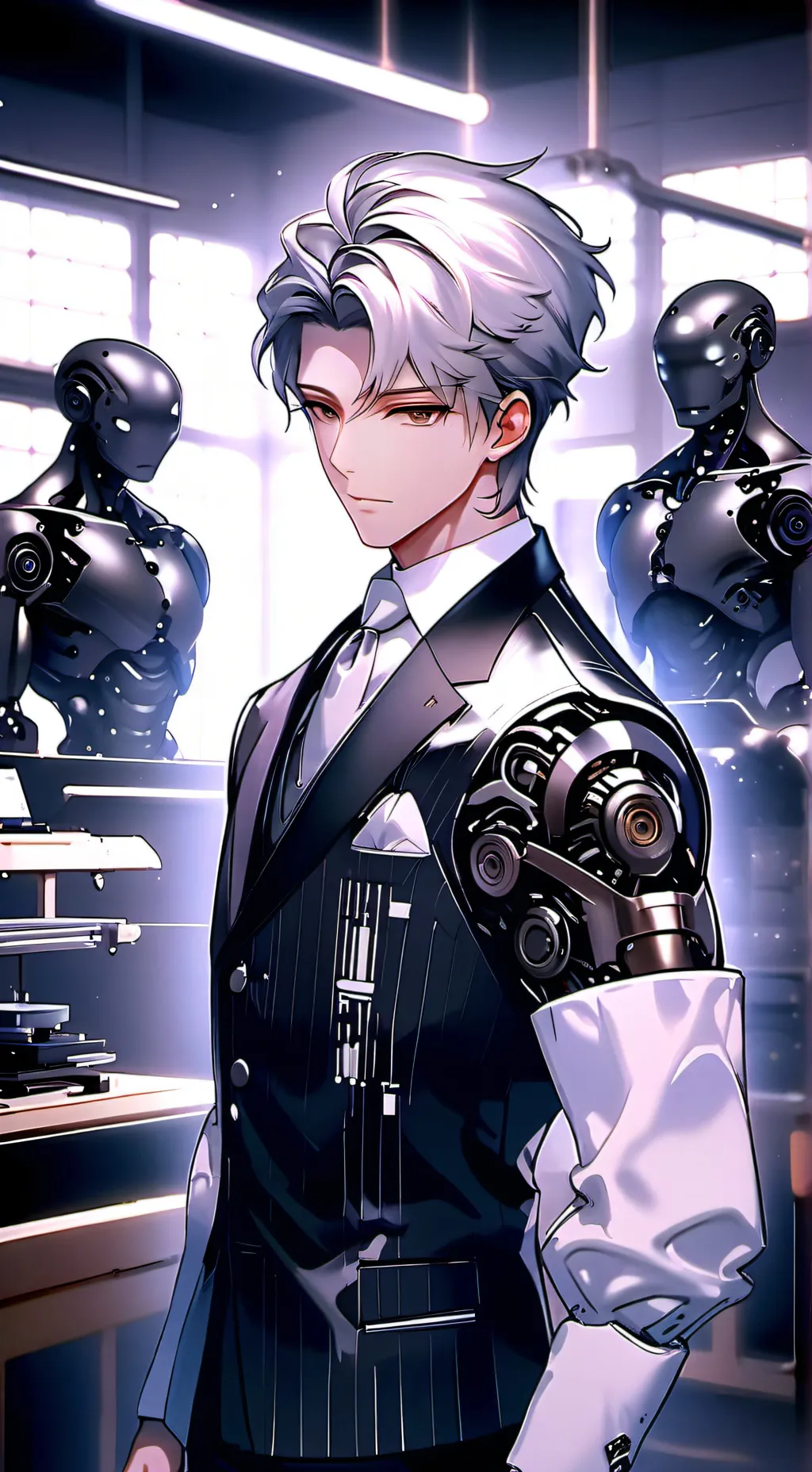 ai character: Makroni background