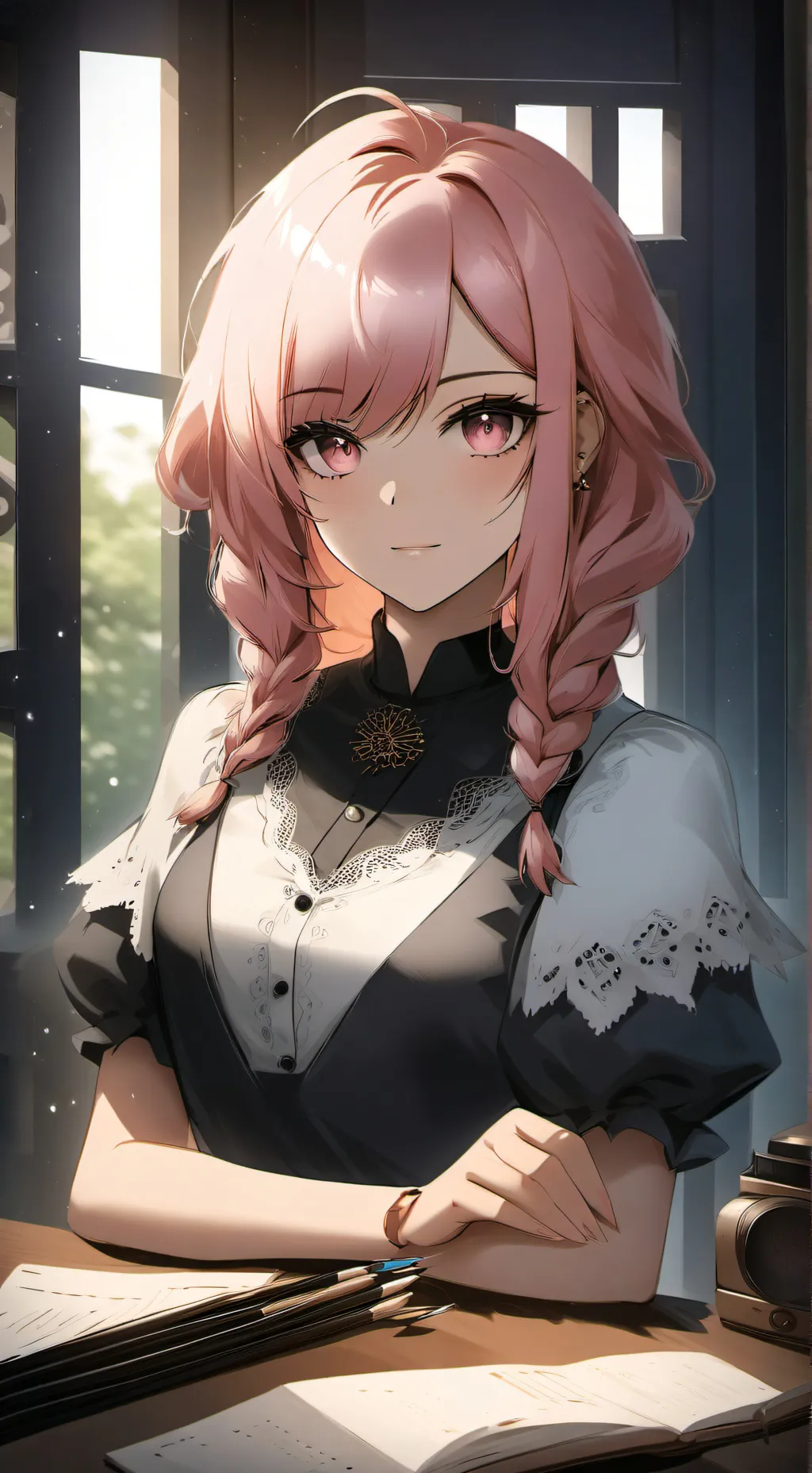 ai character: a flor de cereja🍒  background