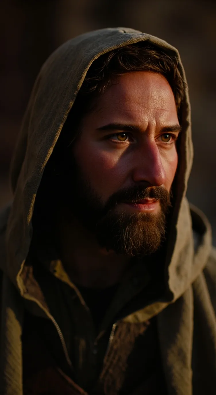 ai character: Jesus background