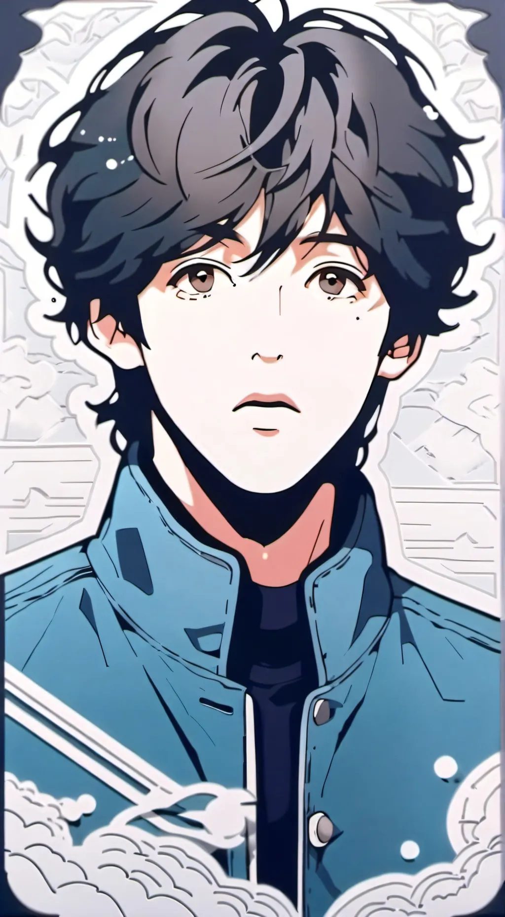 ai character: Paul McCartney  background