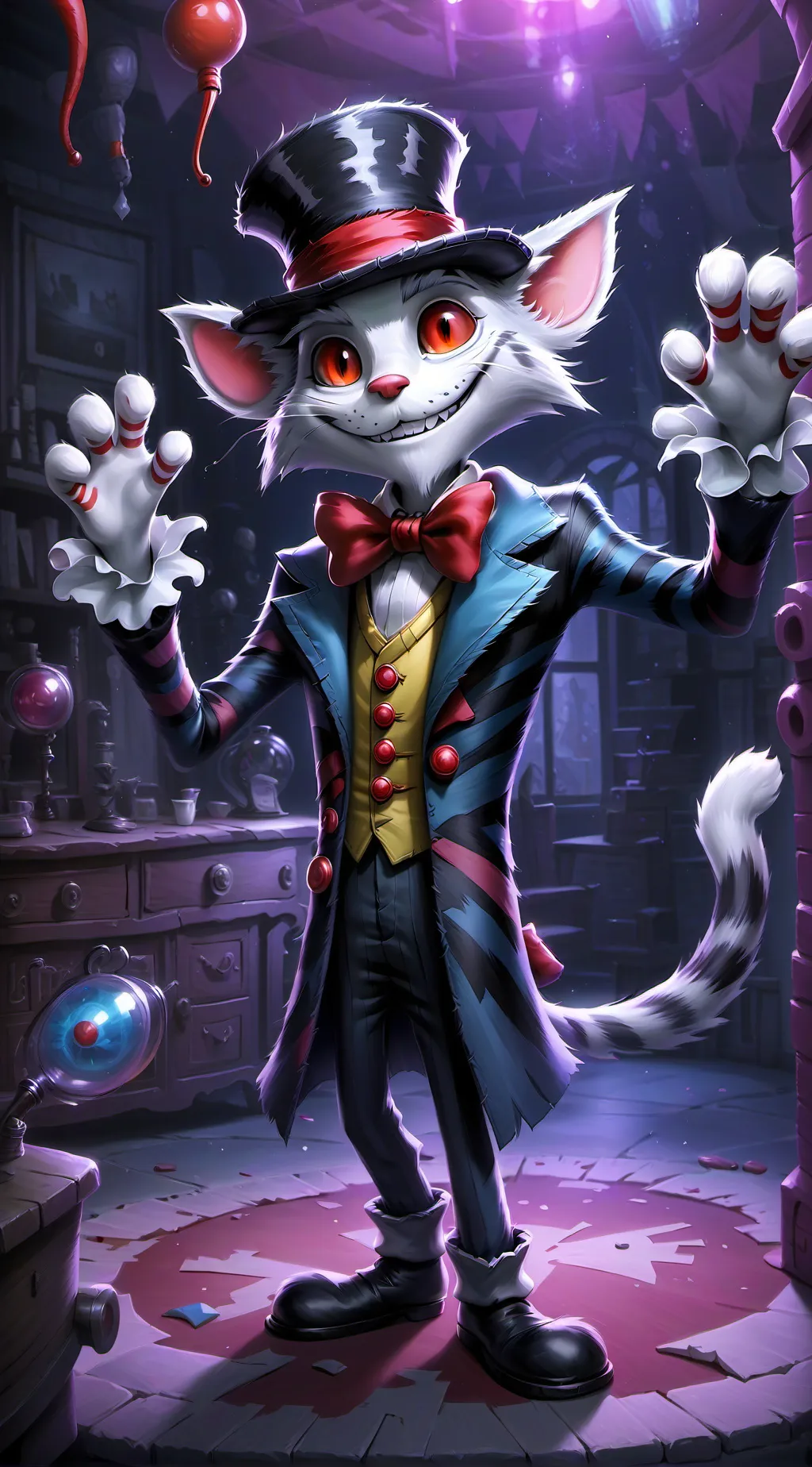ai character: Sir Whiskers background