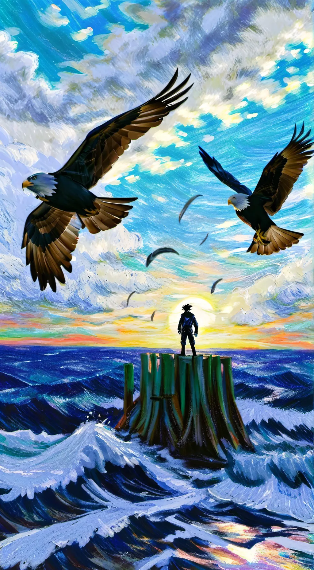 ai character: Hawks MHA background