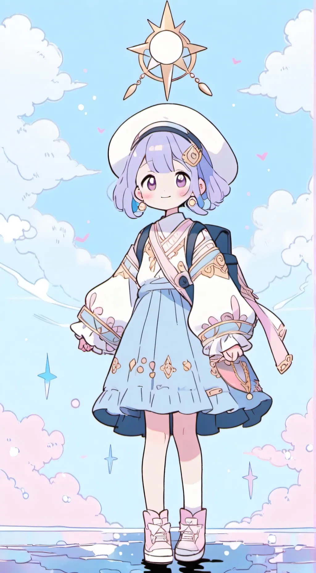 ai character: sky child of light background