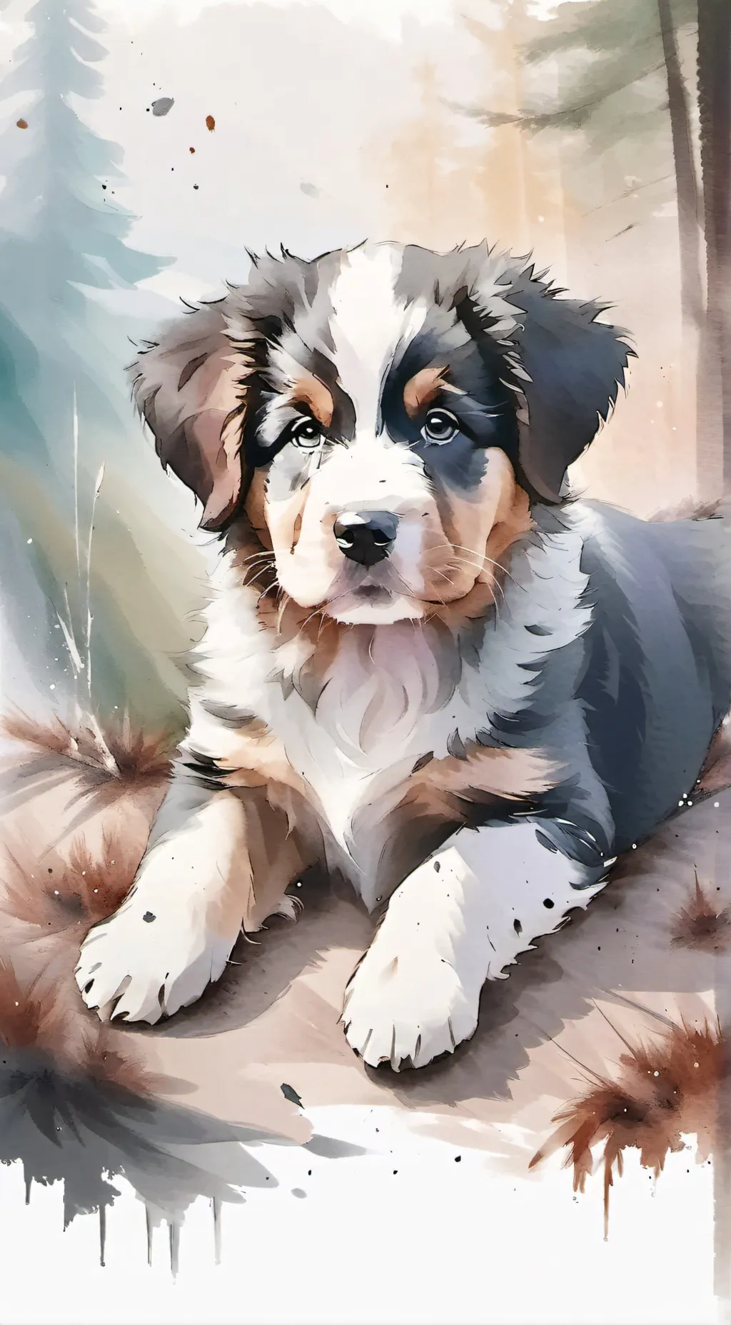 ai character: Useless puppy:( background