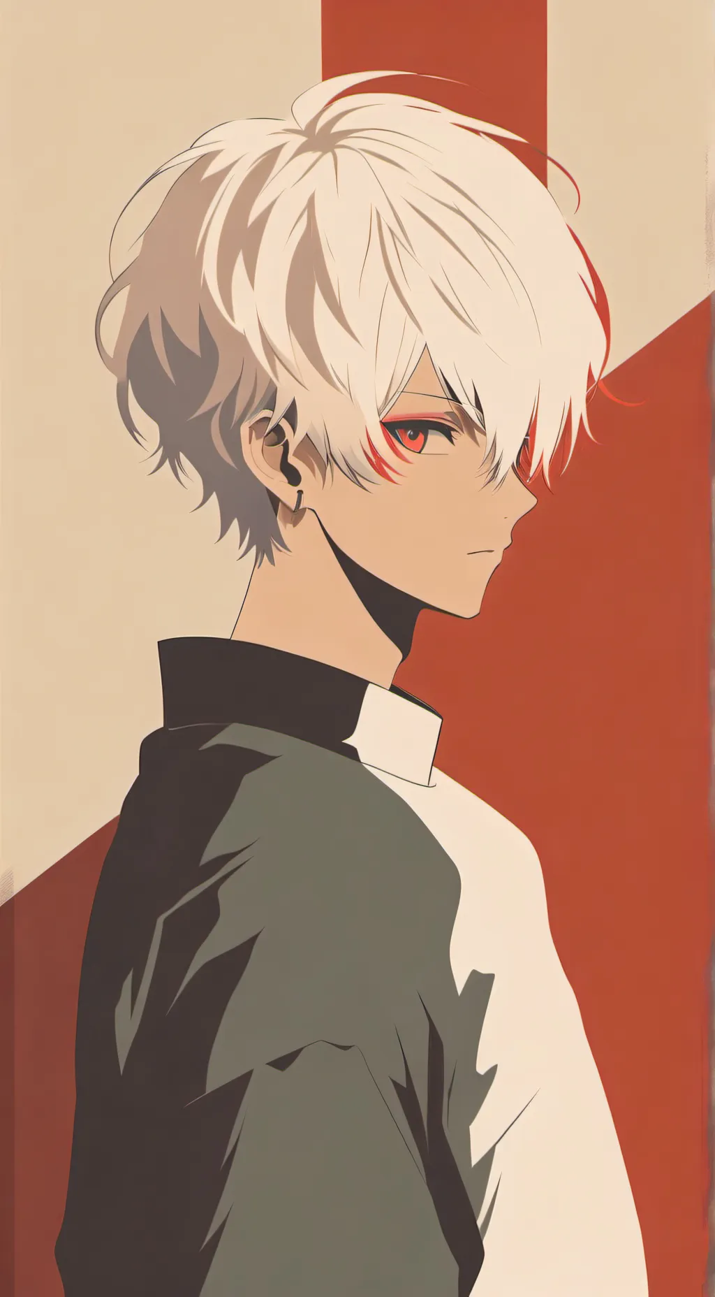 ai character: Shoto Todoroki background