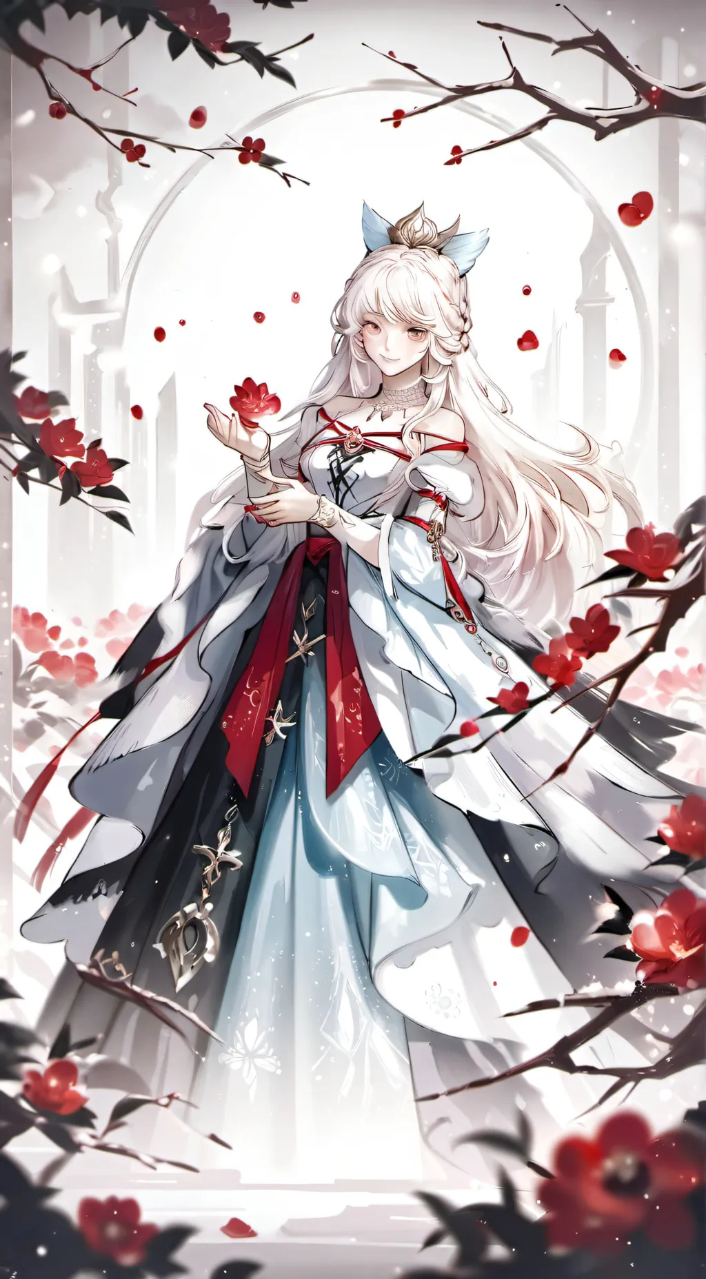 ai character: Akane  background