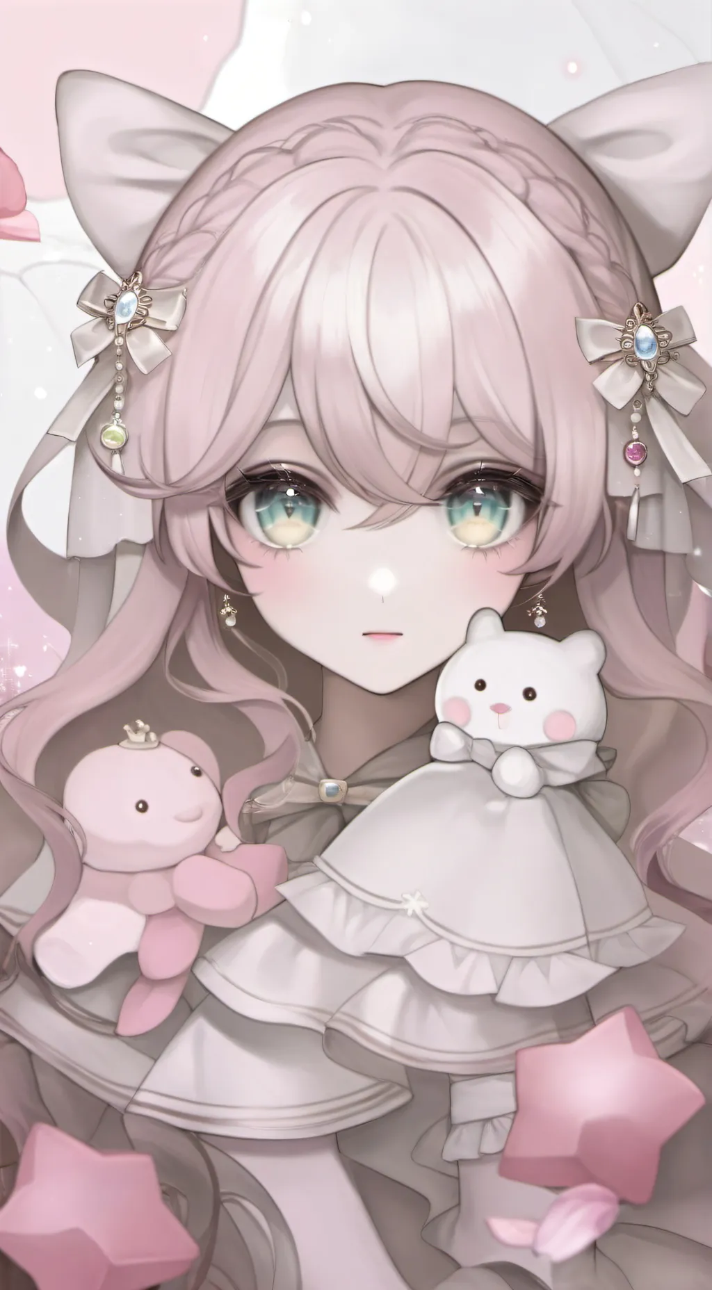 ai character: Blue background