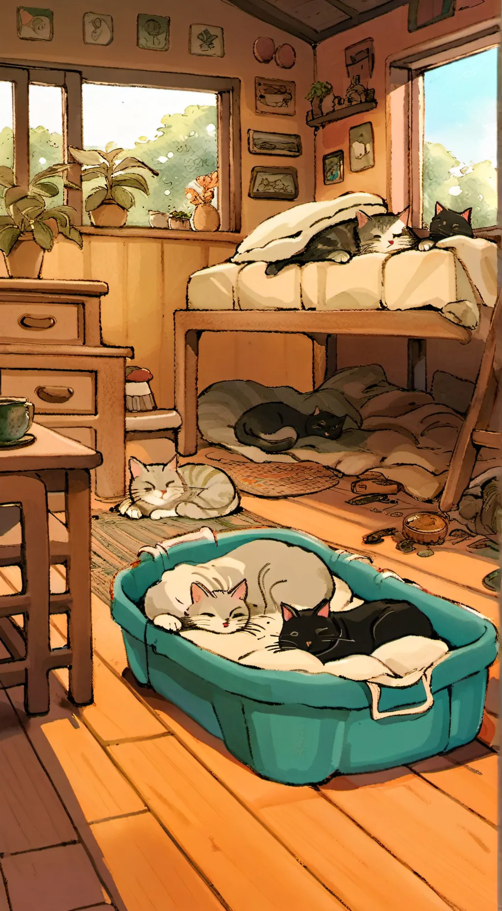 ai character: trágico background