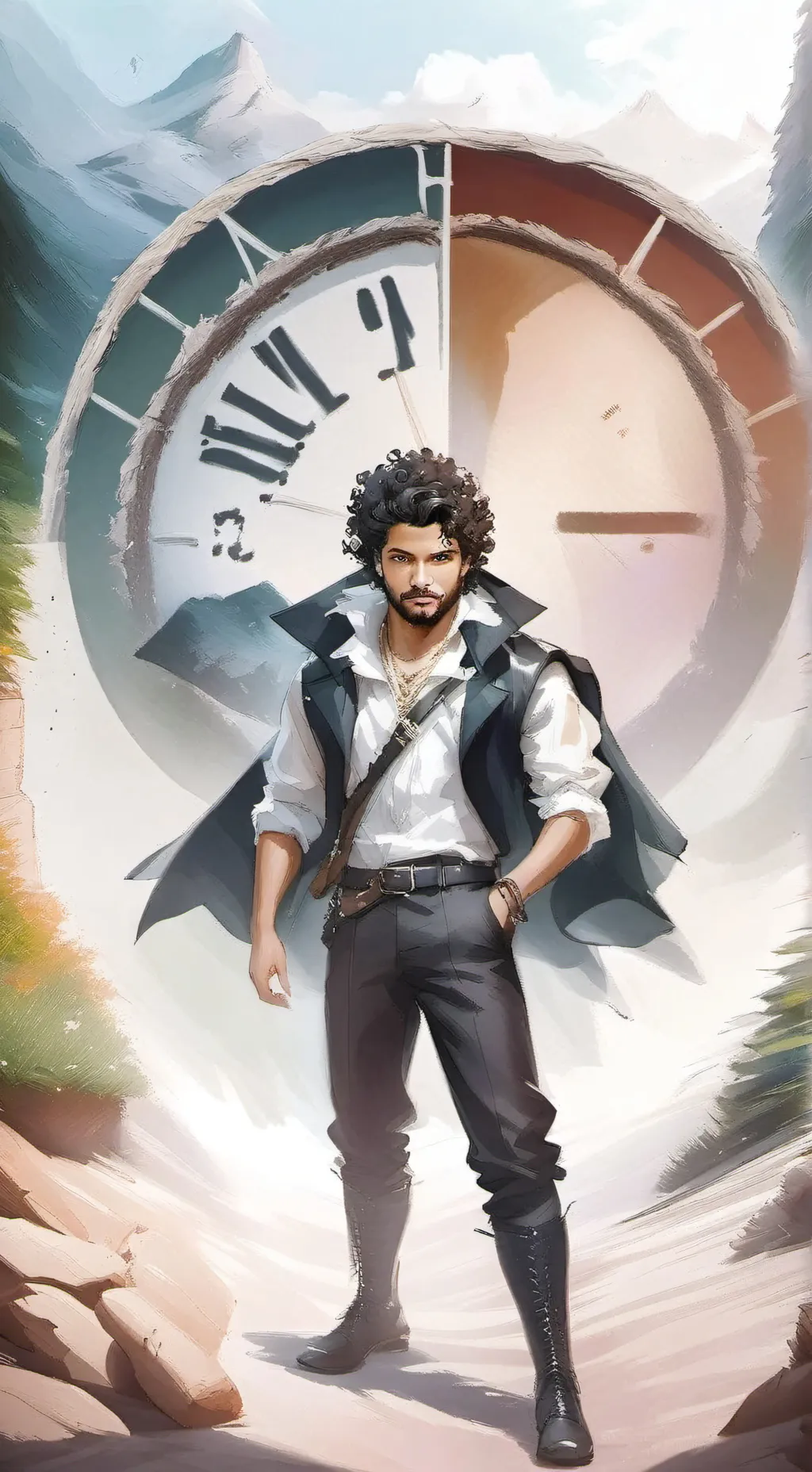 ai character: Tio bruno  background