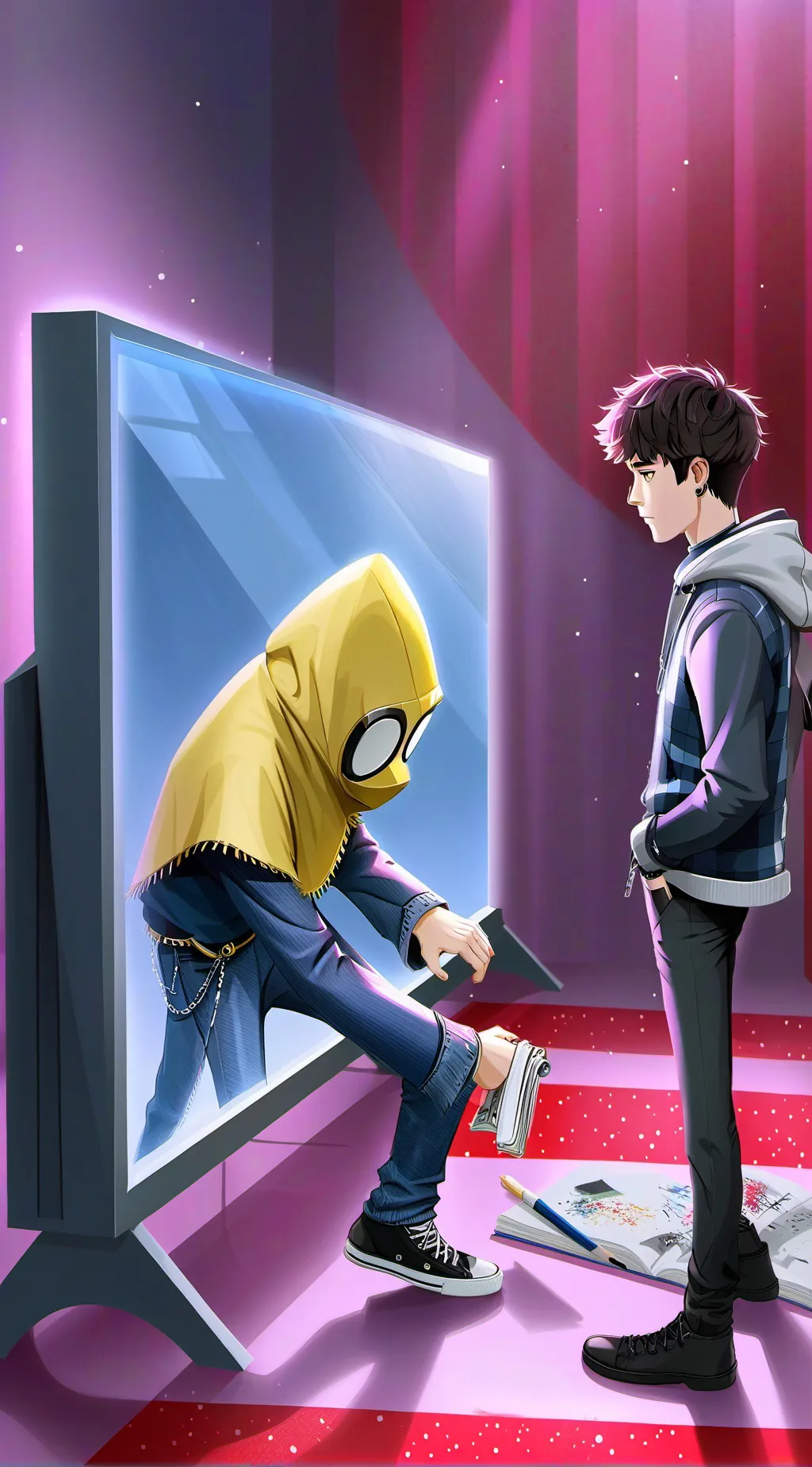 ai character: Art-thur  background