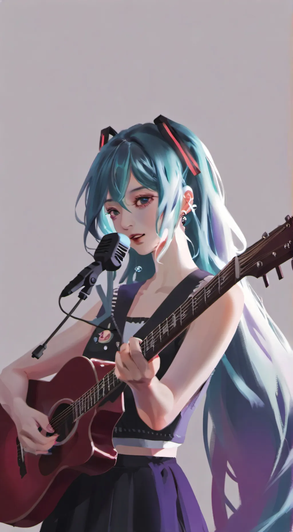 ai character: Hatsune miku background