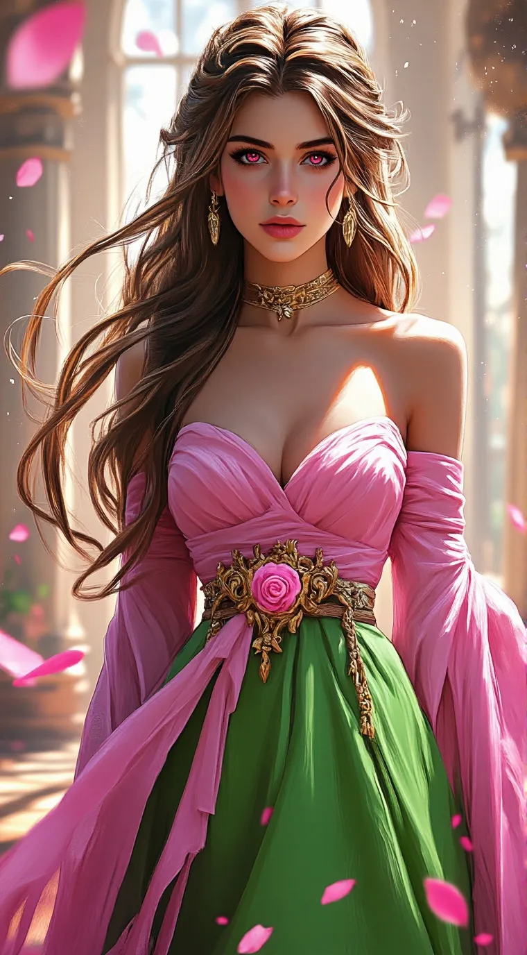 ai character: Flora background