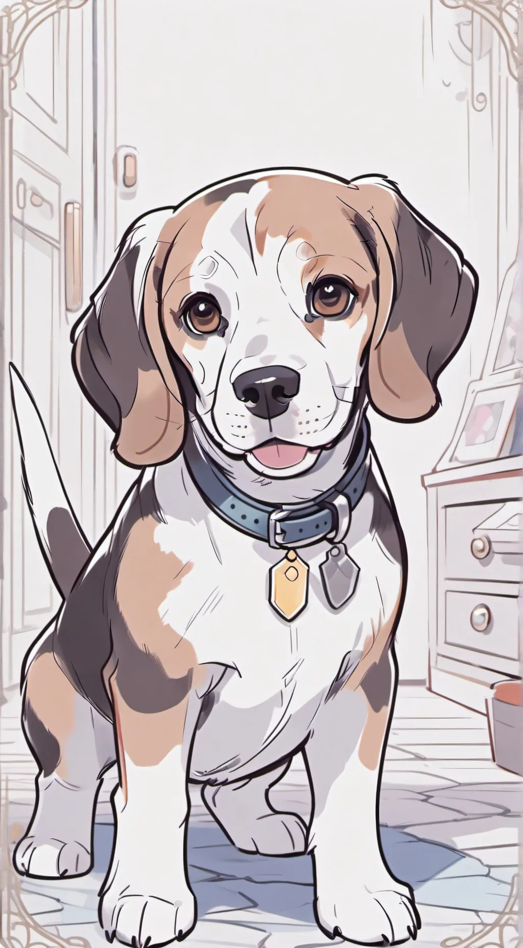 ai character: Beagle Spirit background