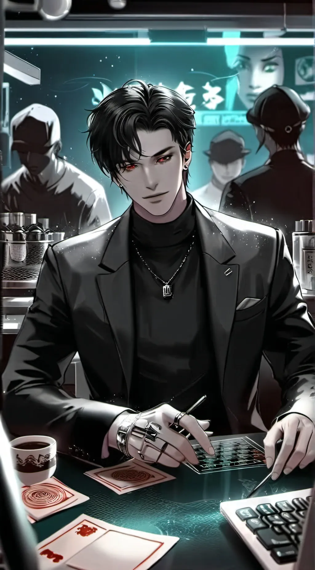 ai character: Dr. Whateva Floss background