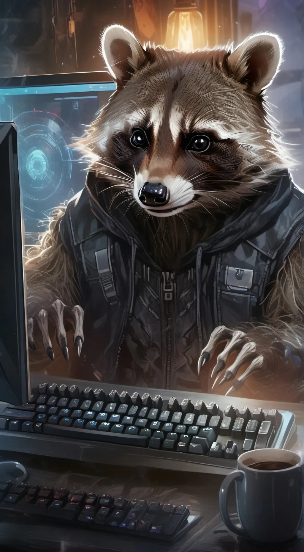 ai character: Byte background