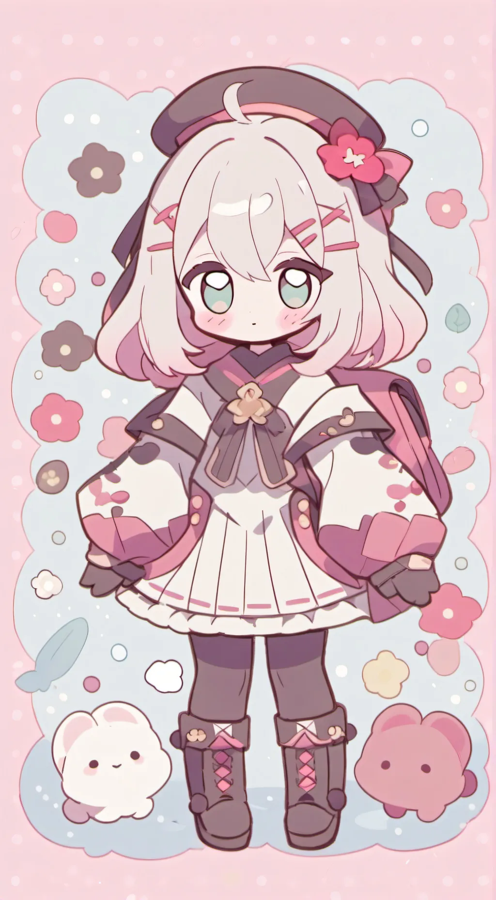 ai character: bacon sus background