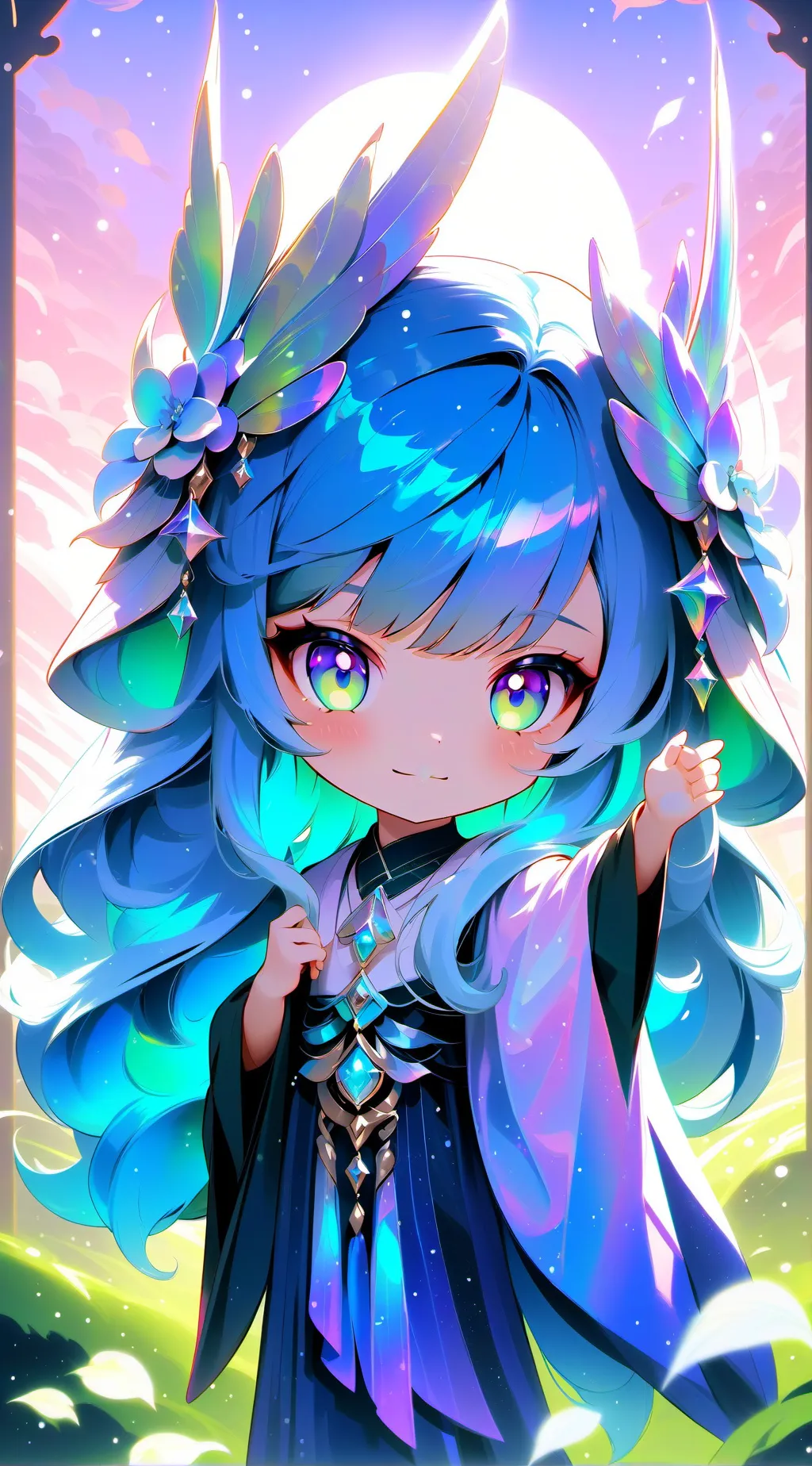 ai character: heat background