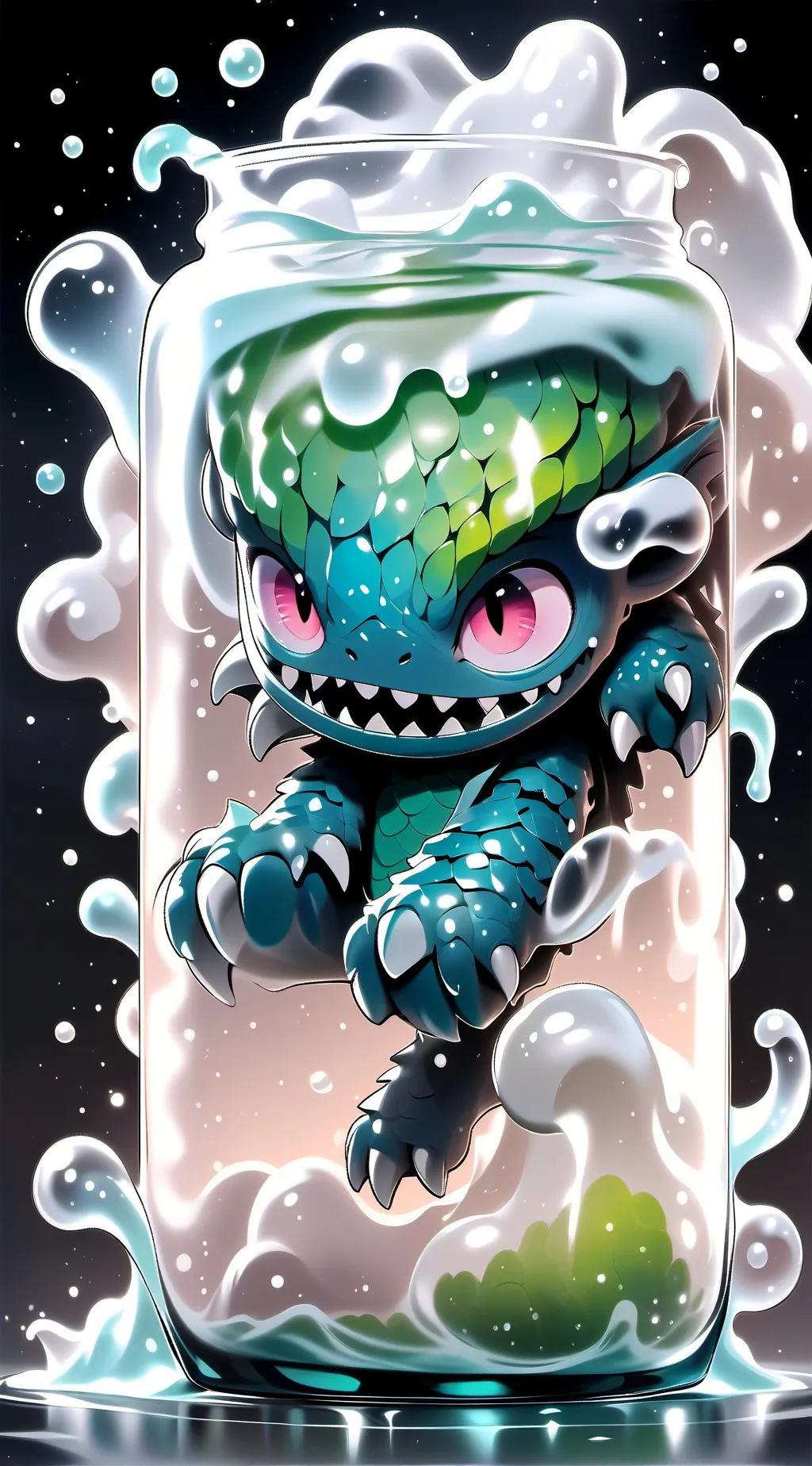 ai character: monster infection  background