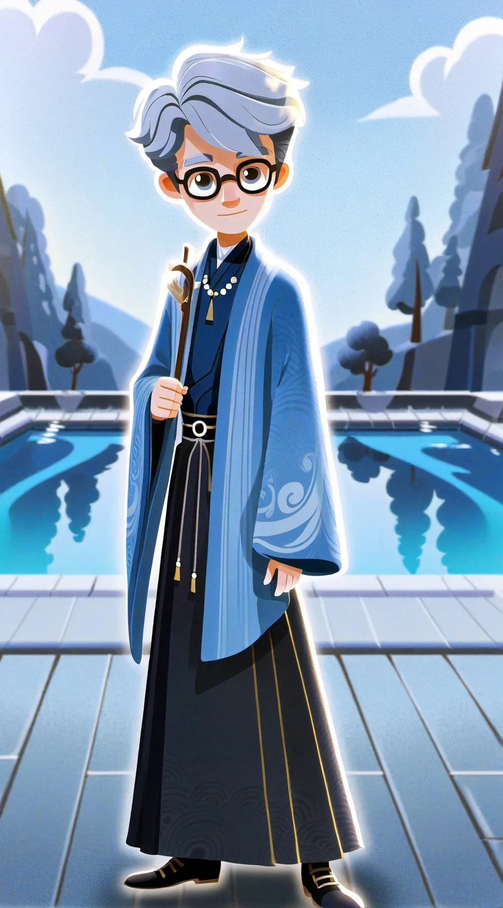 ai character: Normal pool background