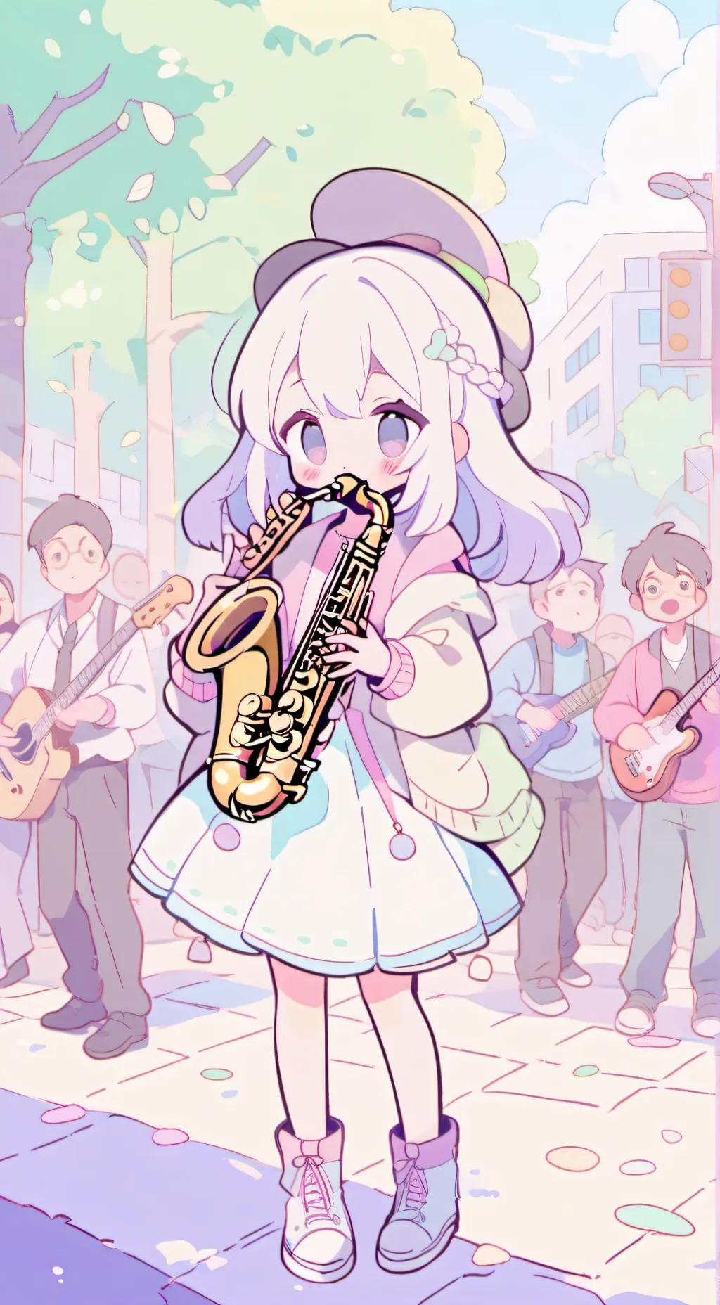 ai character: hh your idol!! background