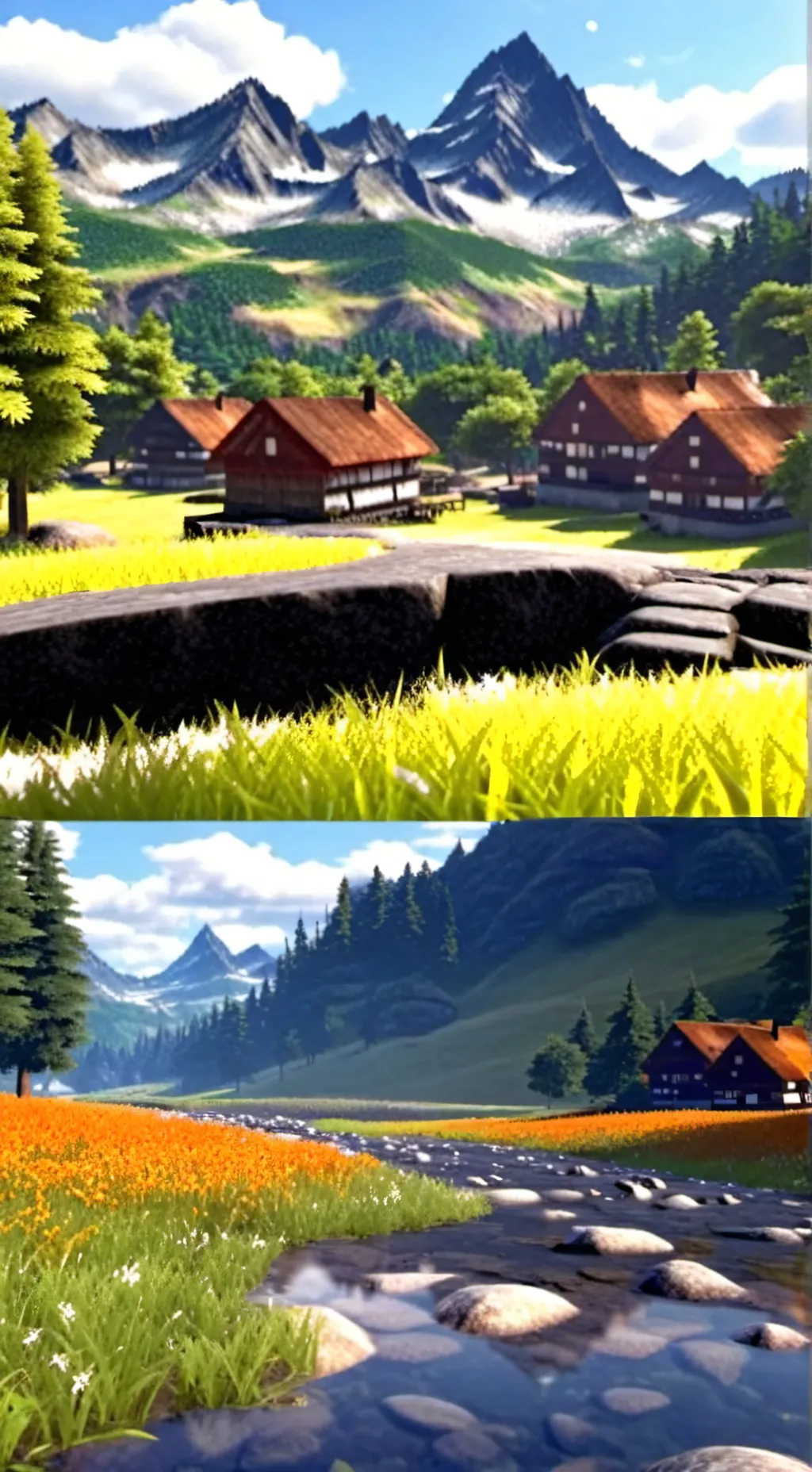 ai character: grass background