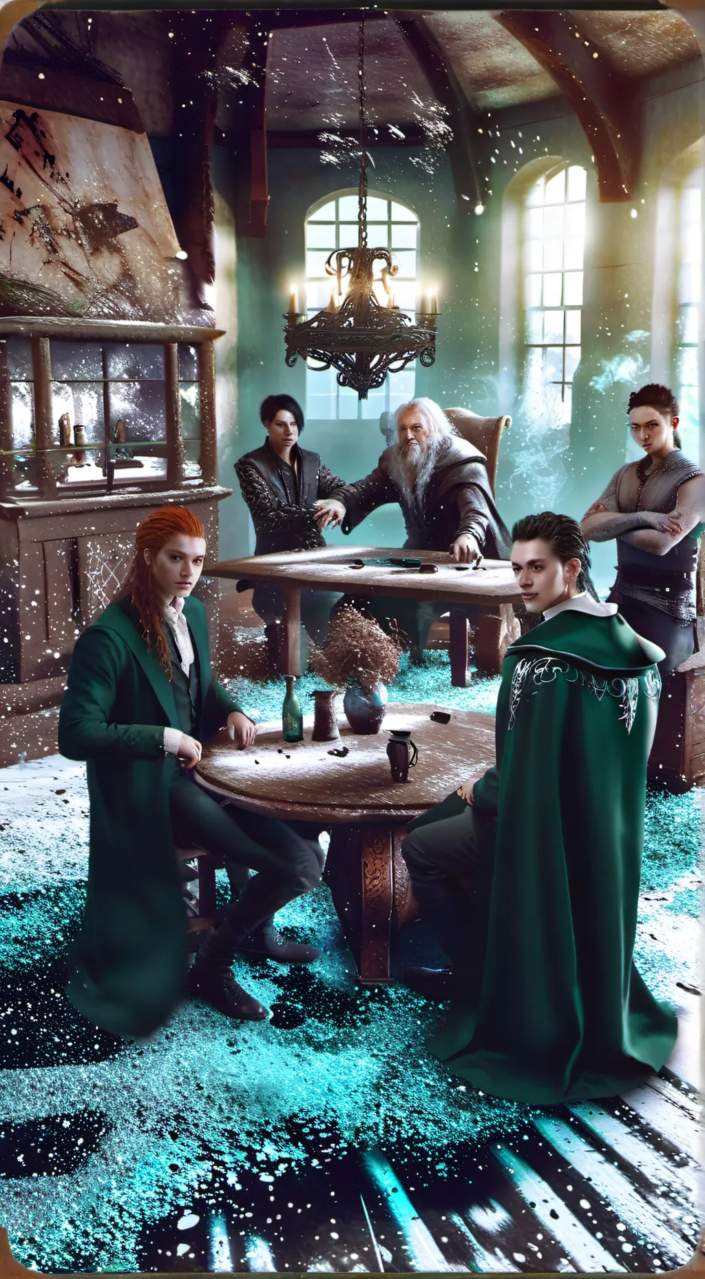 ai character: slytherin gang  background