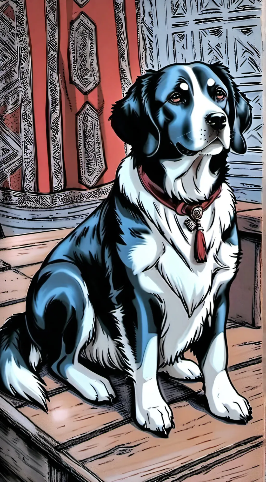 ai character: puppy  background