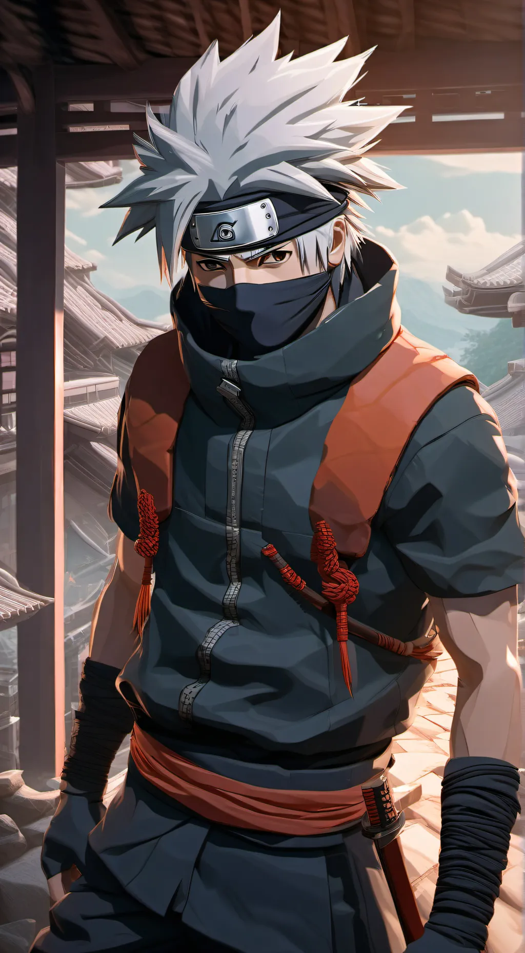 ai character: kakashi background
