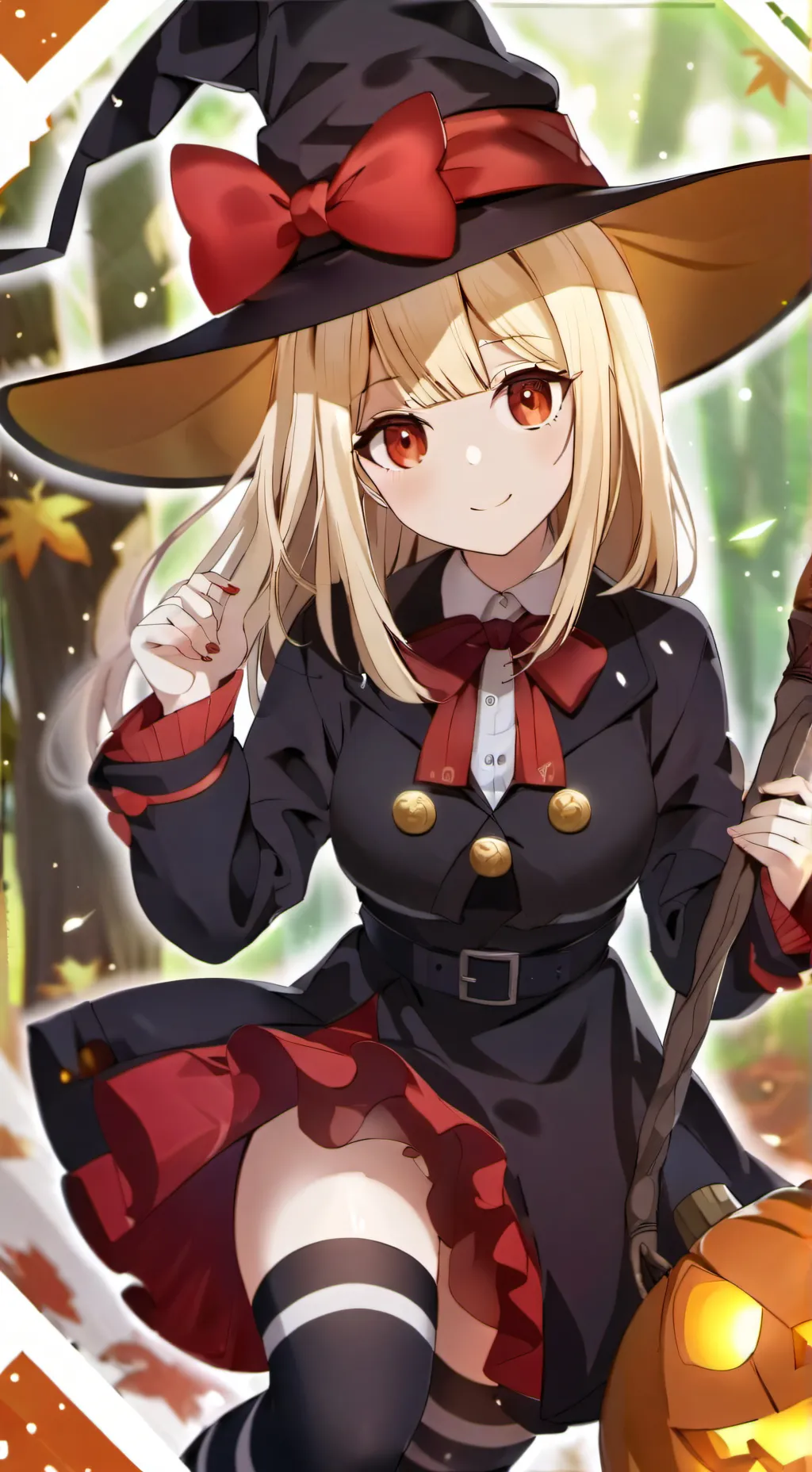 ai character: witch girl background