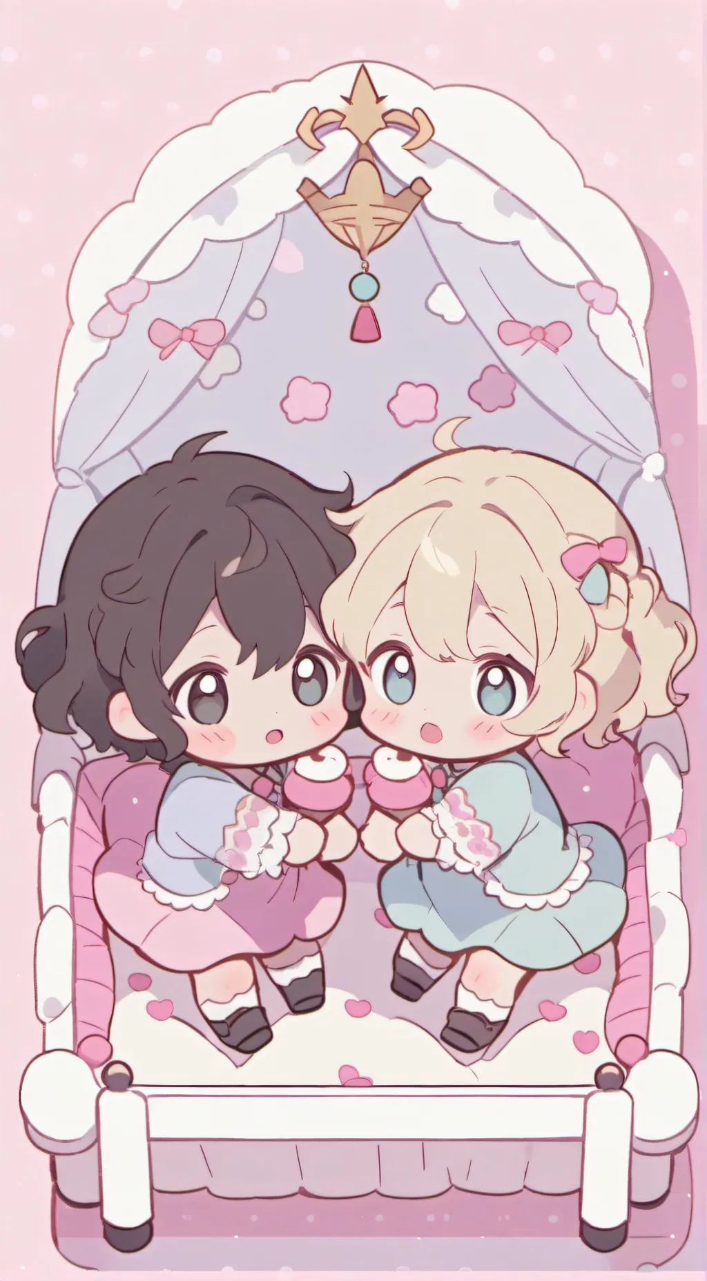 ai character: Peggy and Lucy background