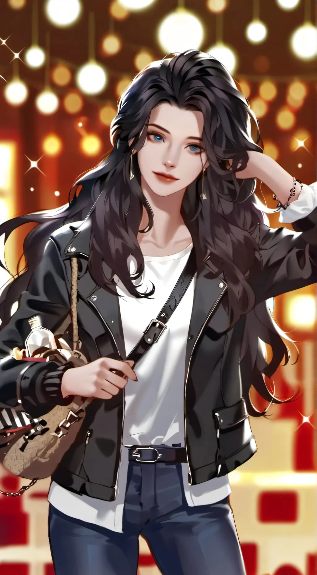 ai character: Sara White  background