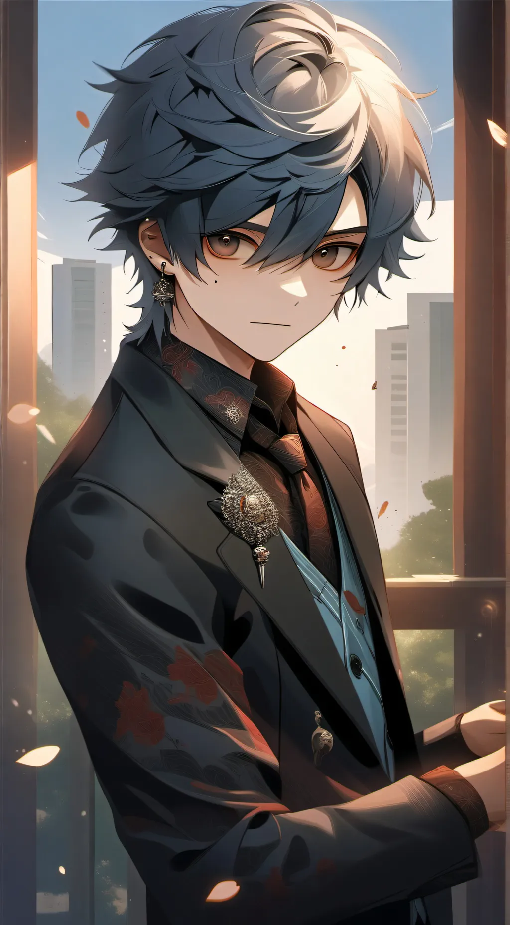 ai character: Lorenzo  background