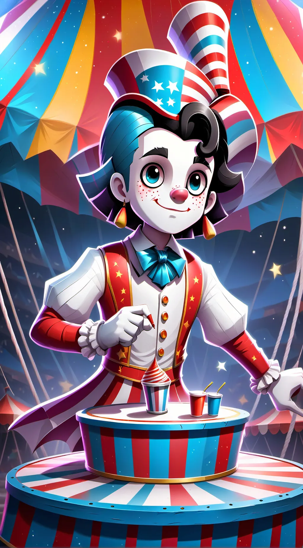 ai character: Circus background
