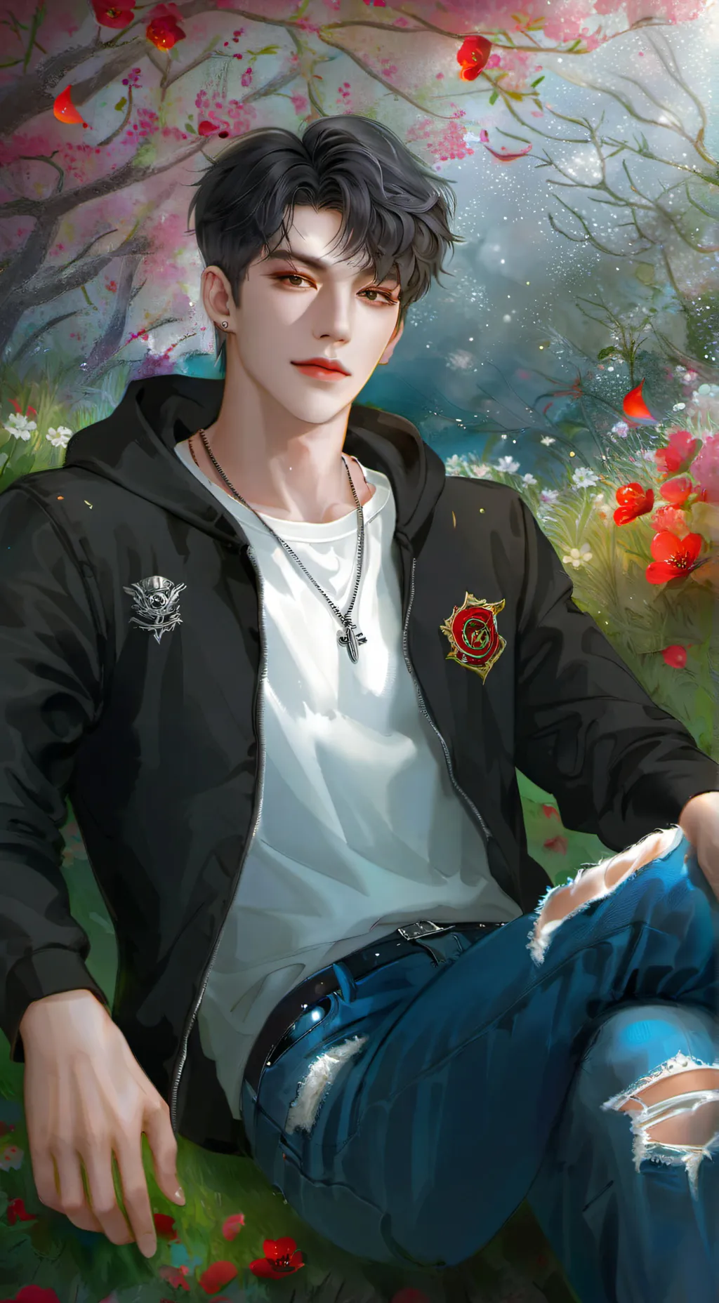 ai character: Zoey (female) background