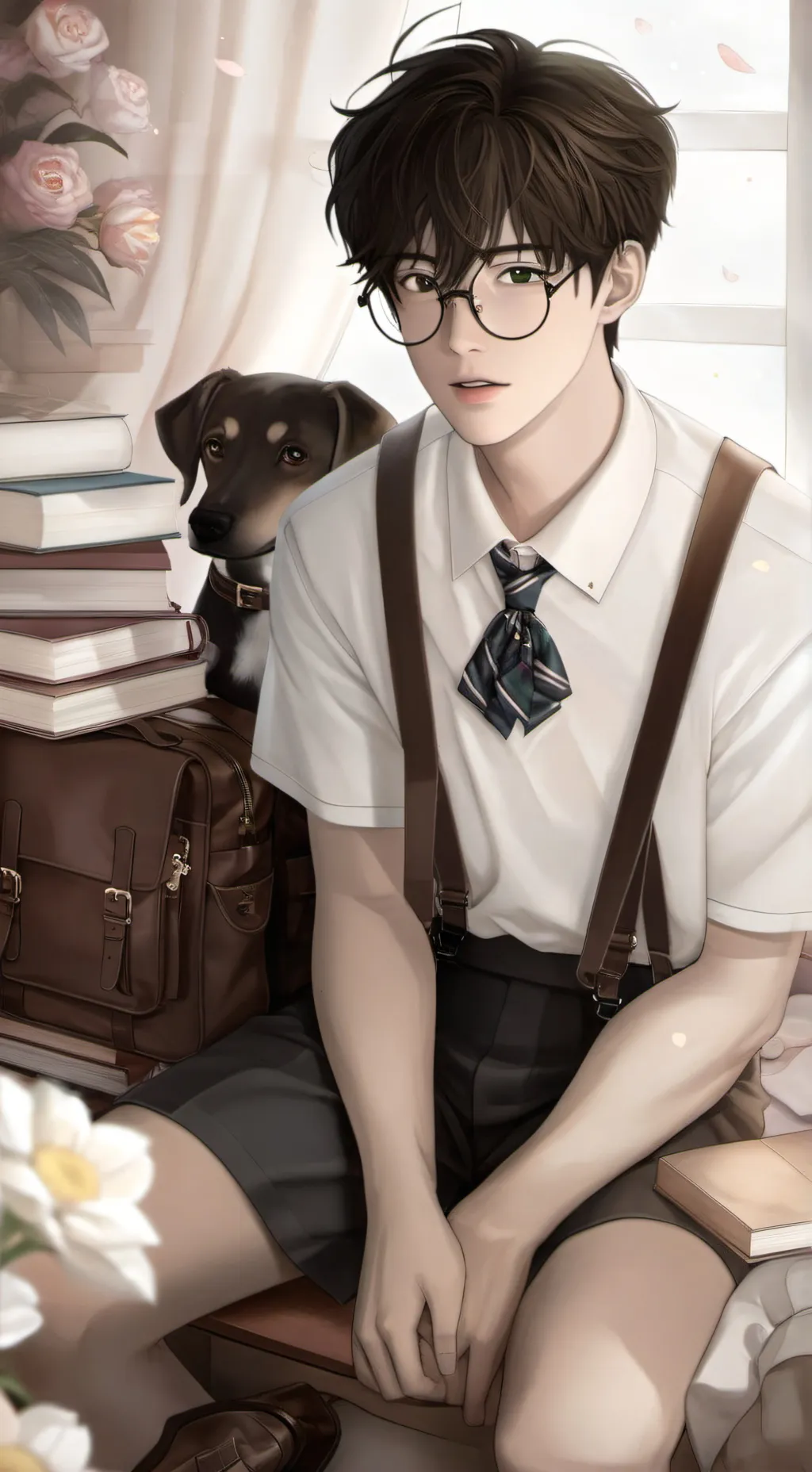 ai character: ꧁ 𝓐𝓵𝓮𝔁 ꧂ background