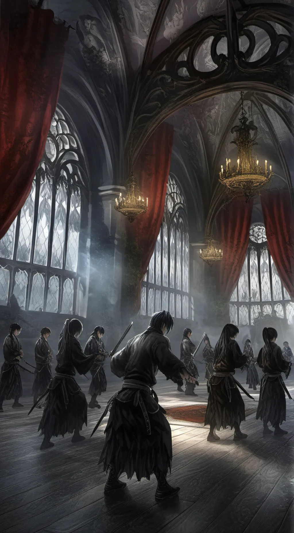 ai character: Manga background