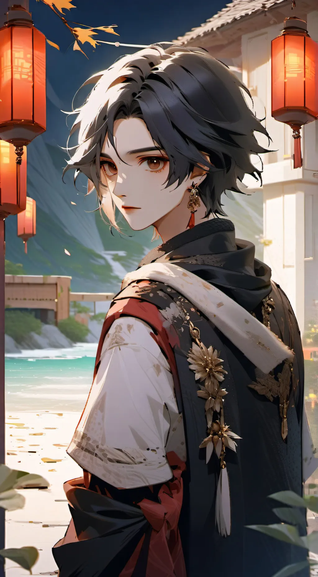 ai character: tamaki  background