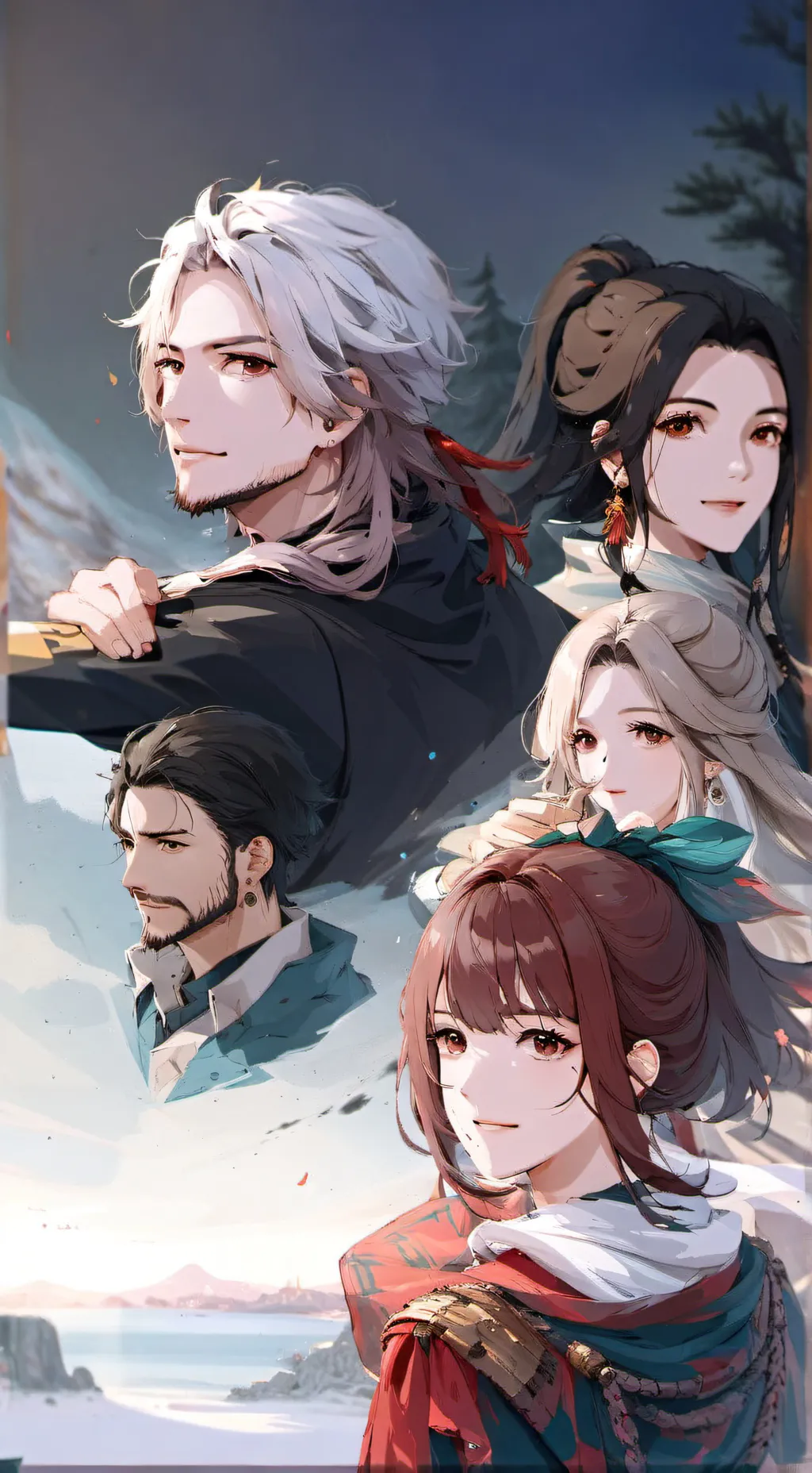 ai character: héroes background