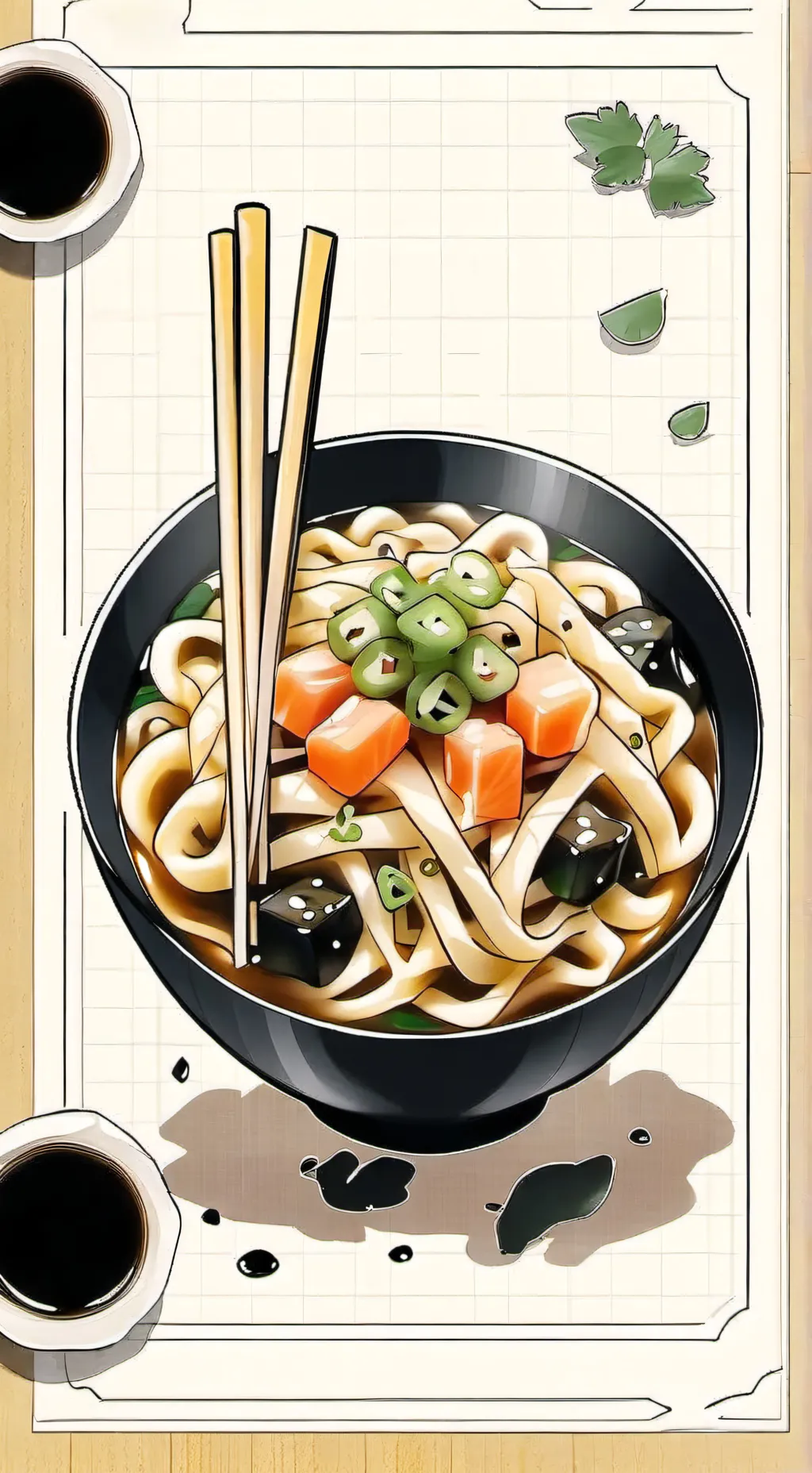 ai character: 🍜FREENOODLES🍜 background