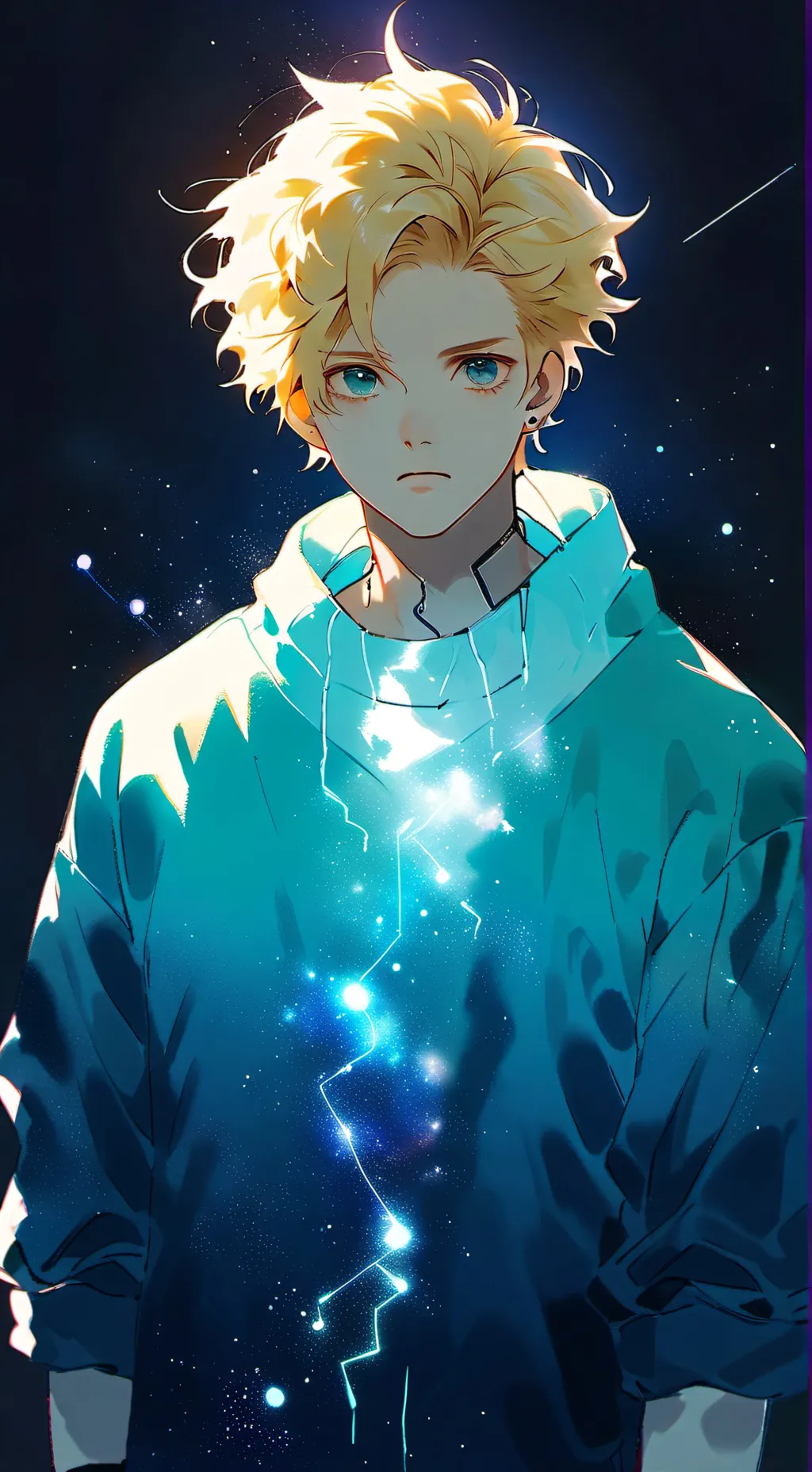 ai character: zac  background