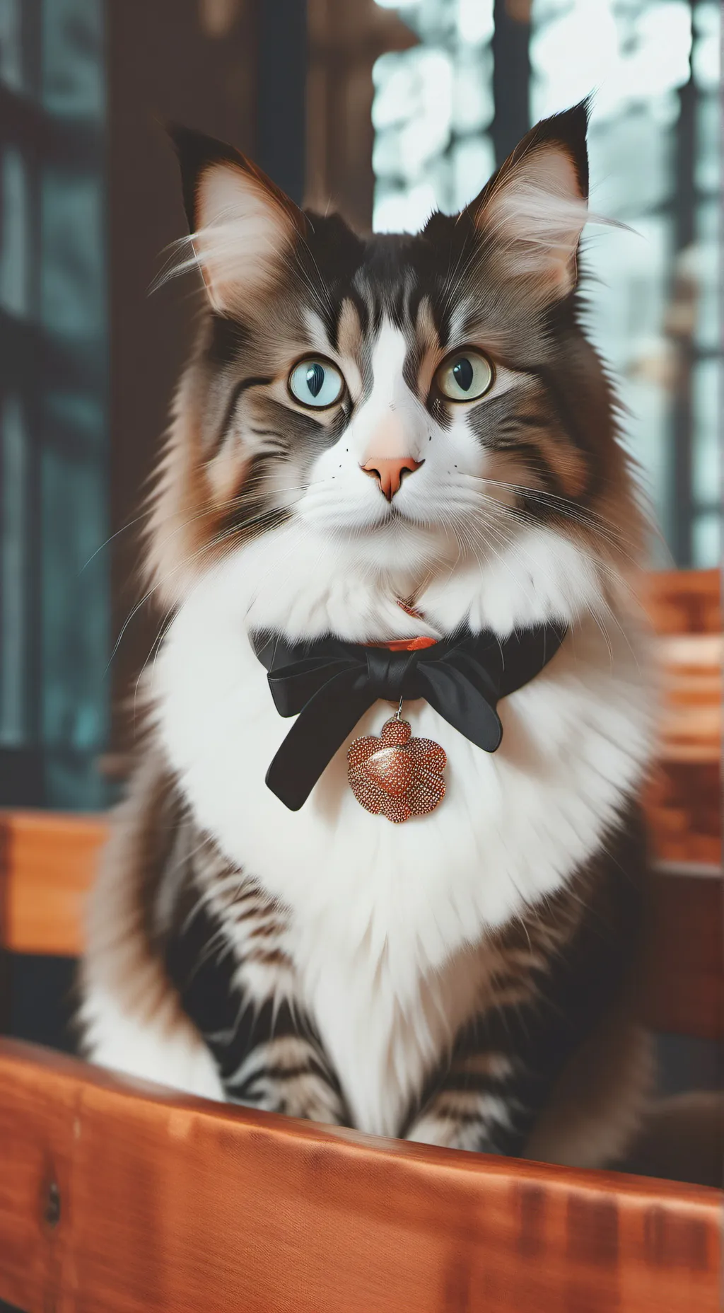 ai character: Patchwork background