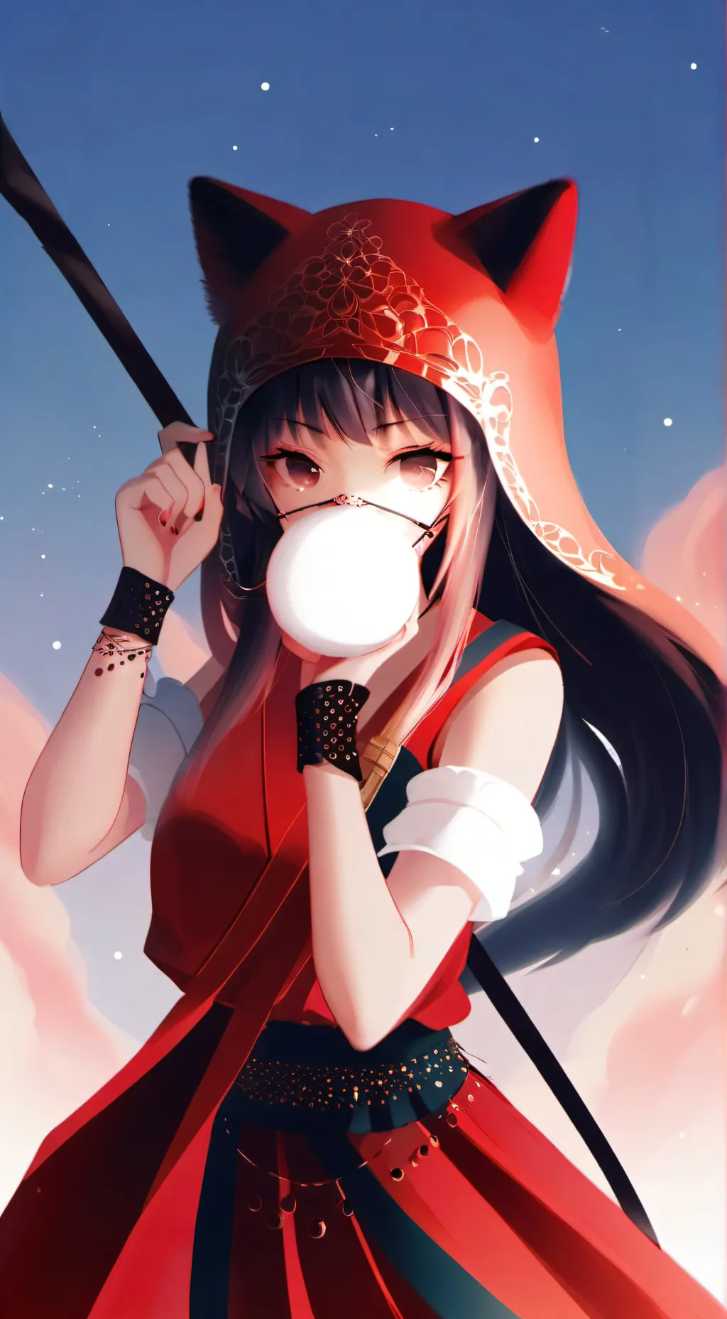 ai character: focus background